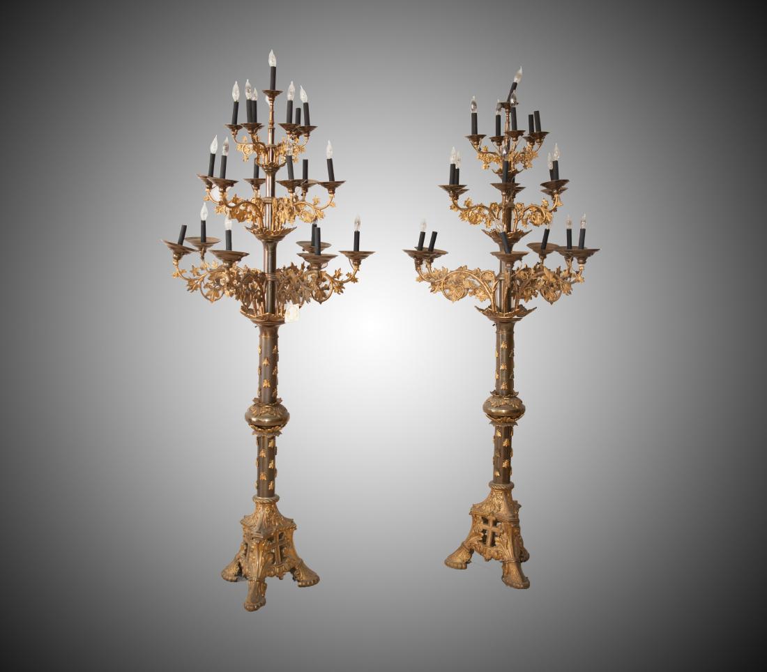 Bronze floor Candelabras (1 of 5)