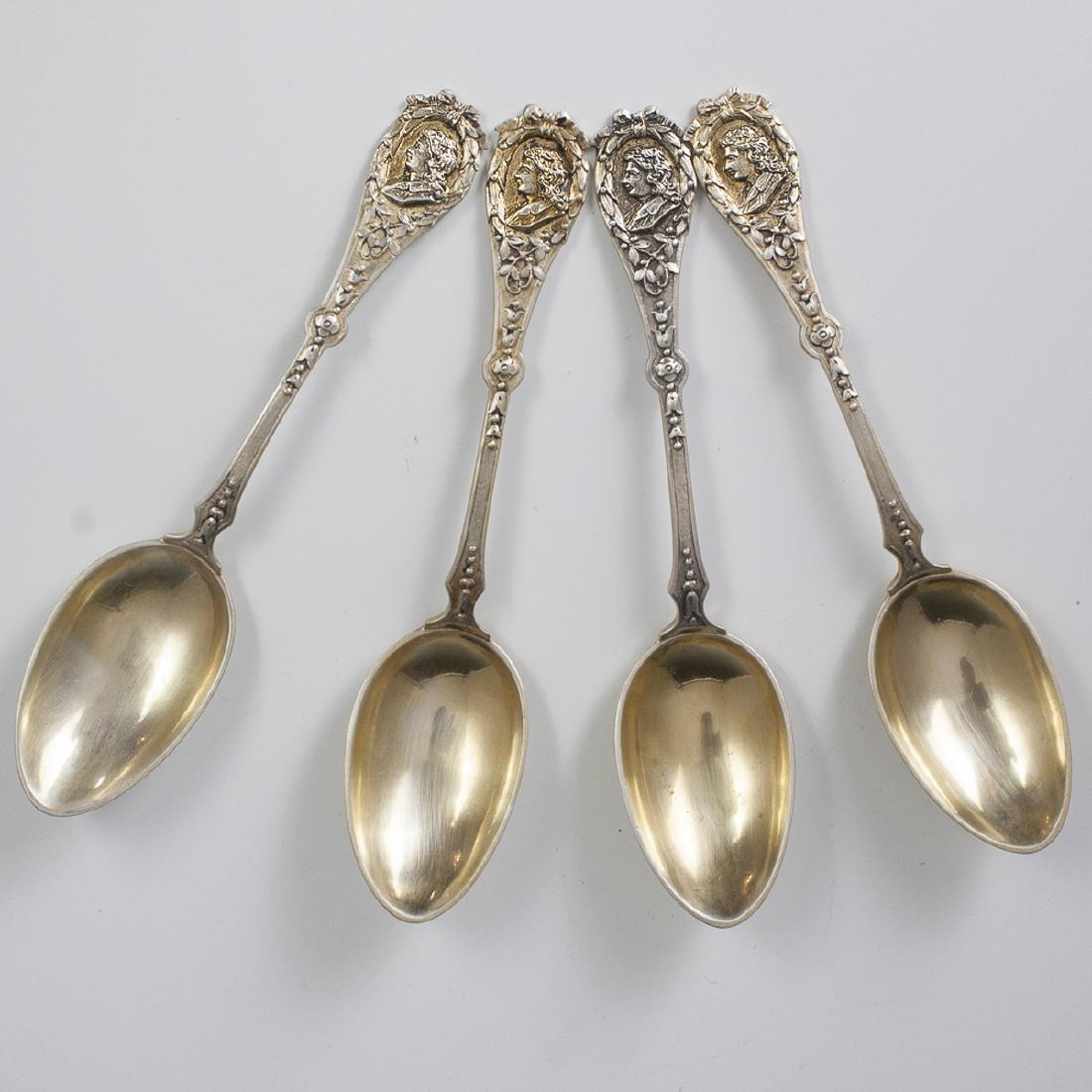 Antique Wolf & Knell Figural Vermeil Sterling Spoons (1 of 5)
