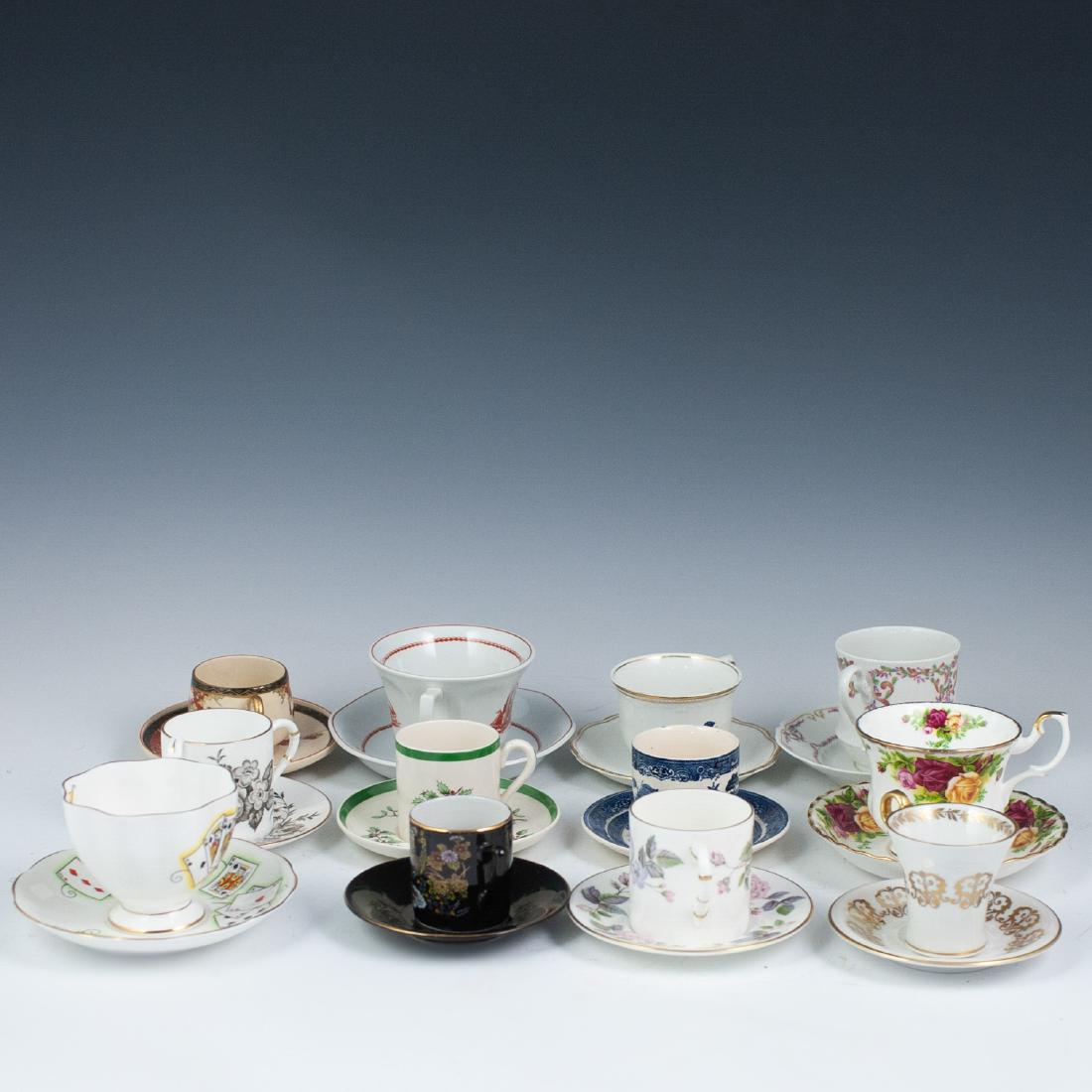 (12) Vintage Porcelain Teacup & Saucers (1 of 17)