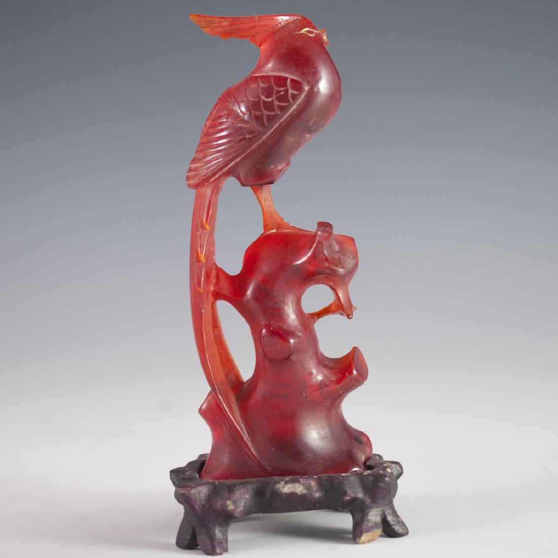 Carved Pressed Amber Figurine (1 of 3)