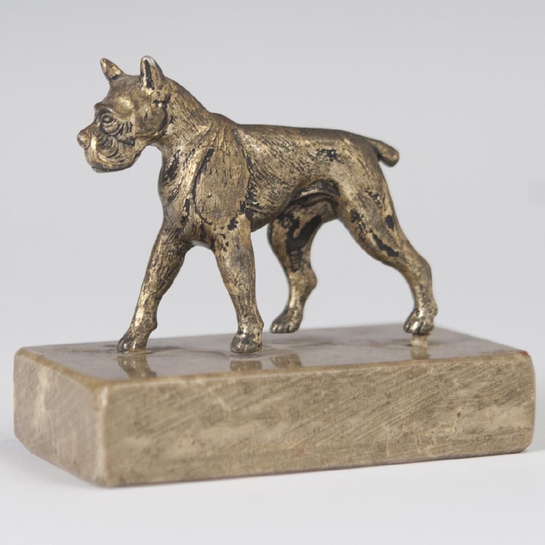 Antique Bronze Boxer Figurine (1 of 4)
