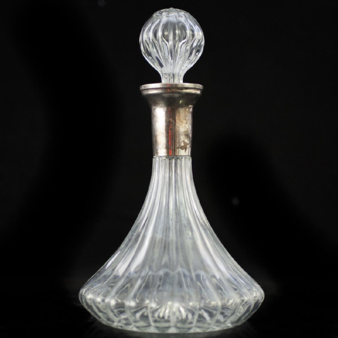 Silver Plated Crystal Decanter (1 of 3)