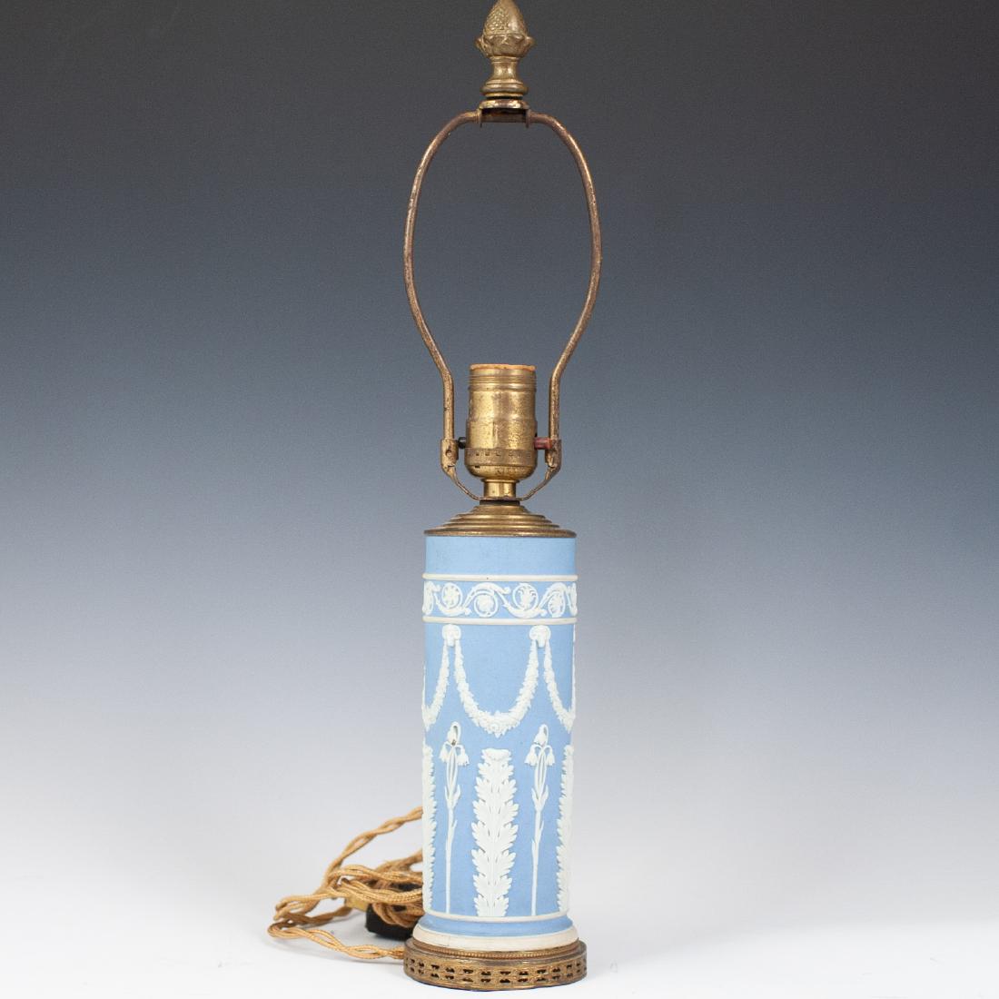 Possibly Wedgwood Jasperware Converted Lamp