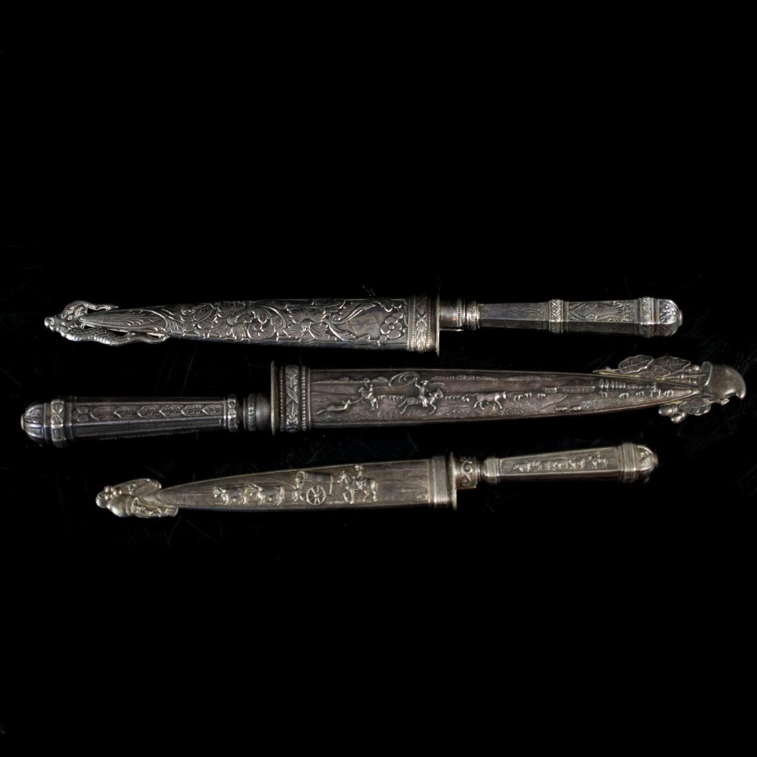 Lot of Silver Gaucho Knives (1 of 5)