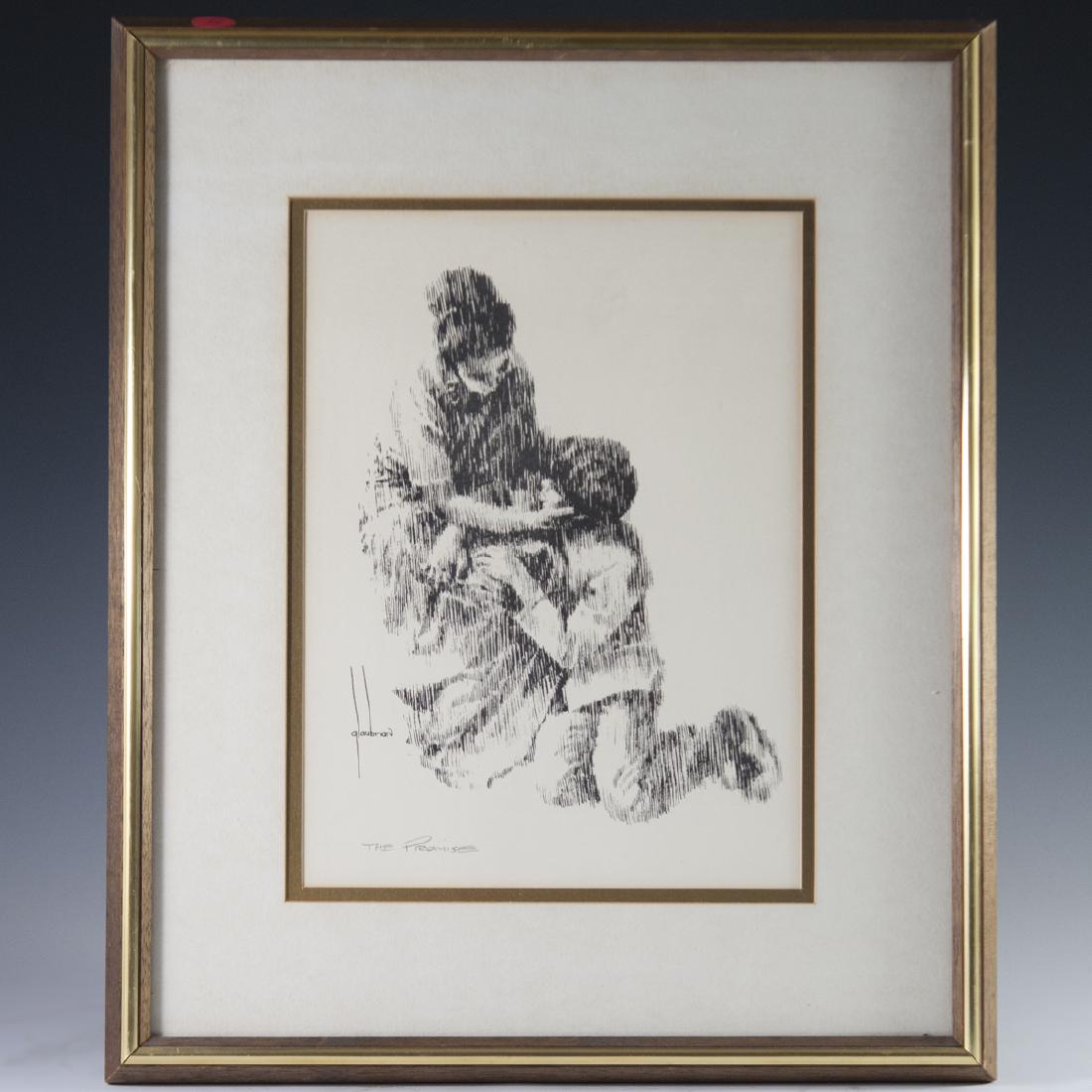 G. Laubman Offset Lithograph "The Promise" (1 of 3)