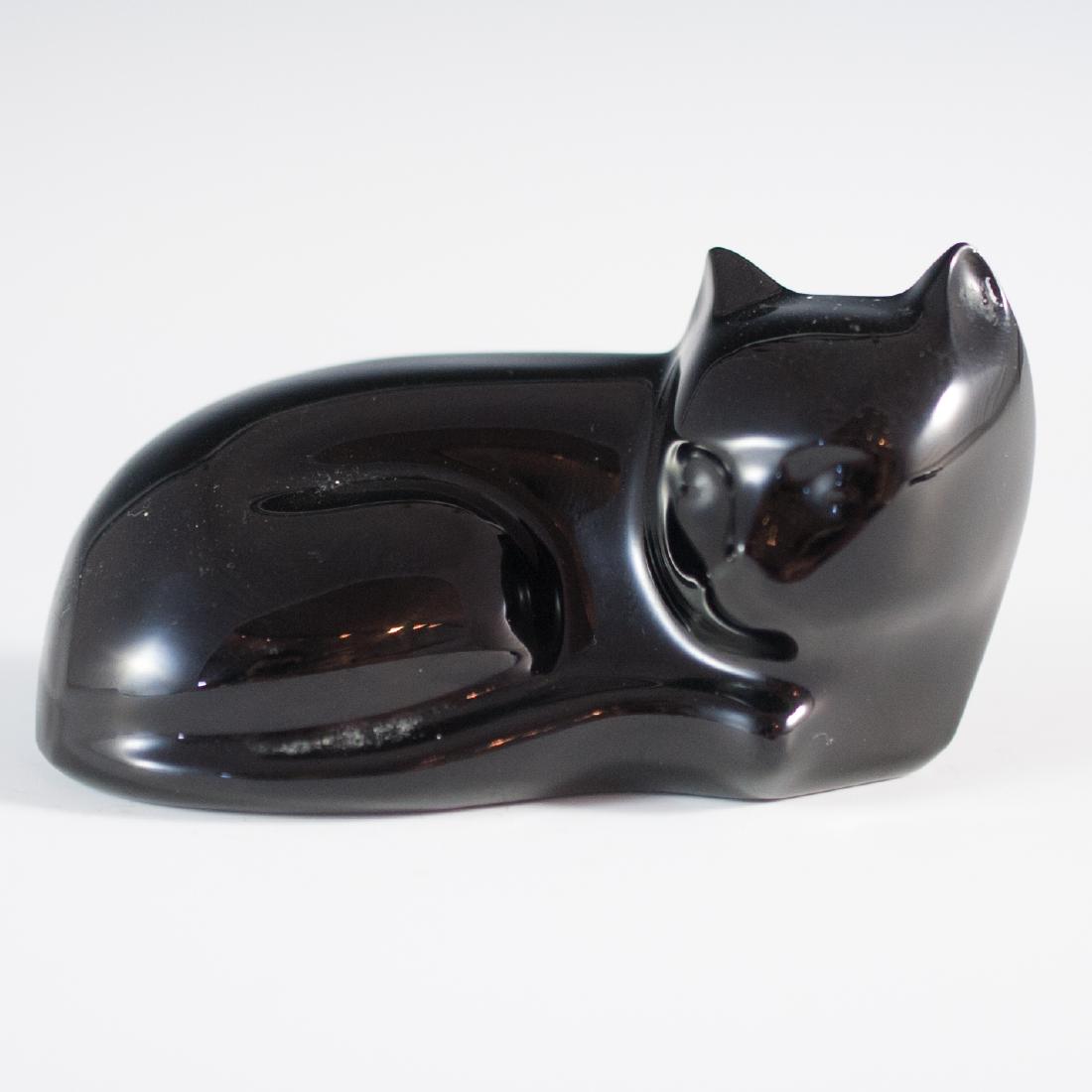 Val St. Lambert Crystal Cat (1 of 3)