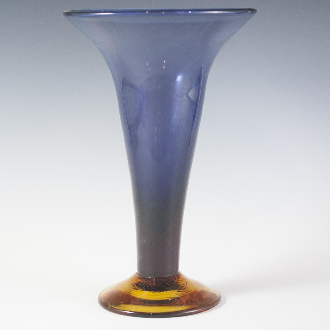 Purple & Amber Glass Vase (1 of 2)