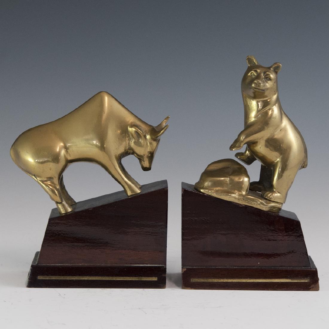 Brass & Wooden Bookends (1 of 3)