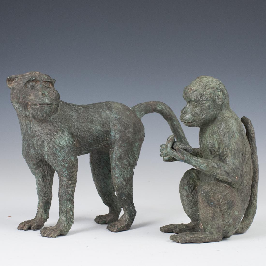Antique Bronze Monkeys (1 of 3)