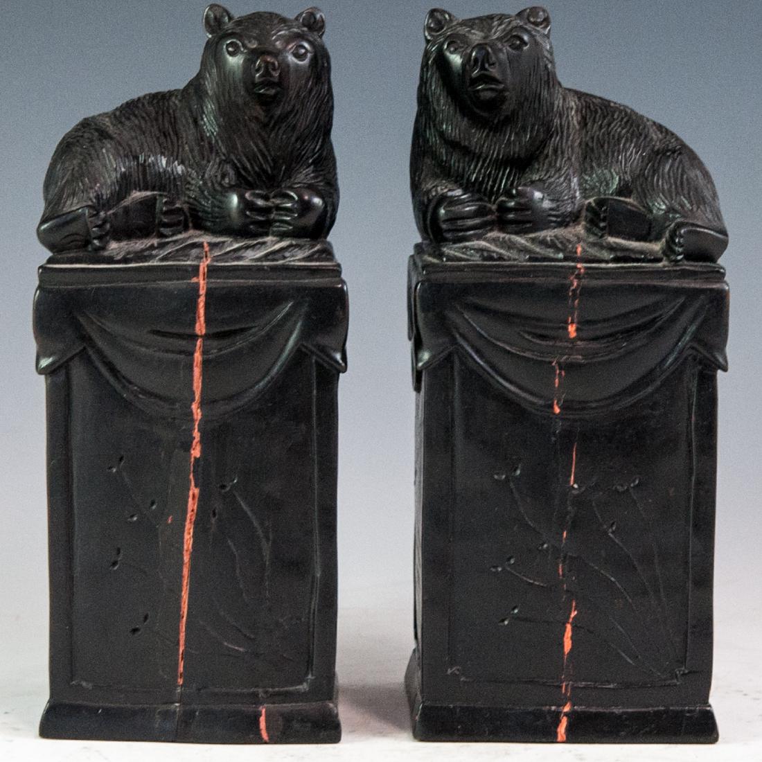 Carved Wooden Bookends (1 of 4)