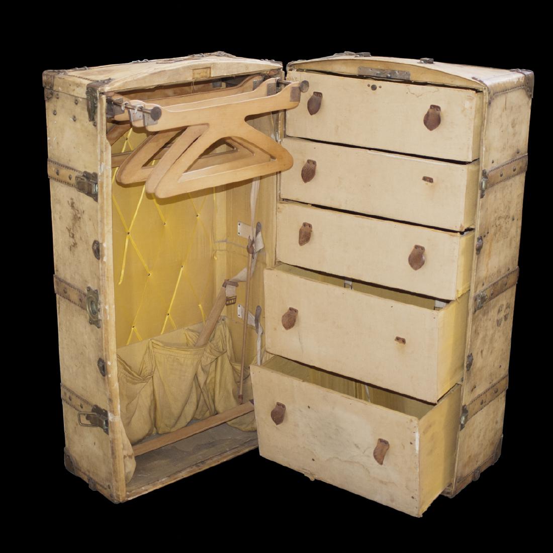 Antique French Pigskin Travel Trunk (1 of 7)