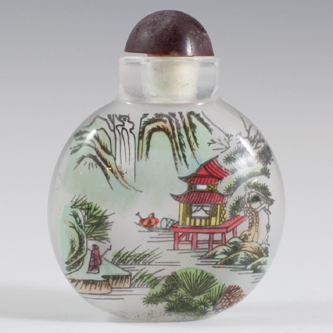 Chinese Interior Reverse Painted Glass Snuff Bottle (1 of 2)