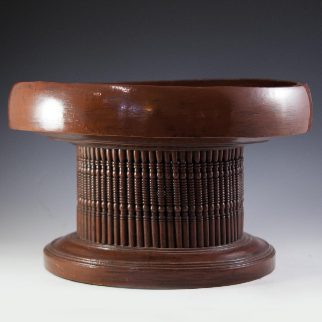 Burmese Lacquered Kalat Offering Tray (1 of 2)