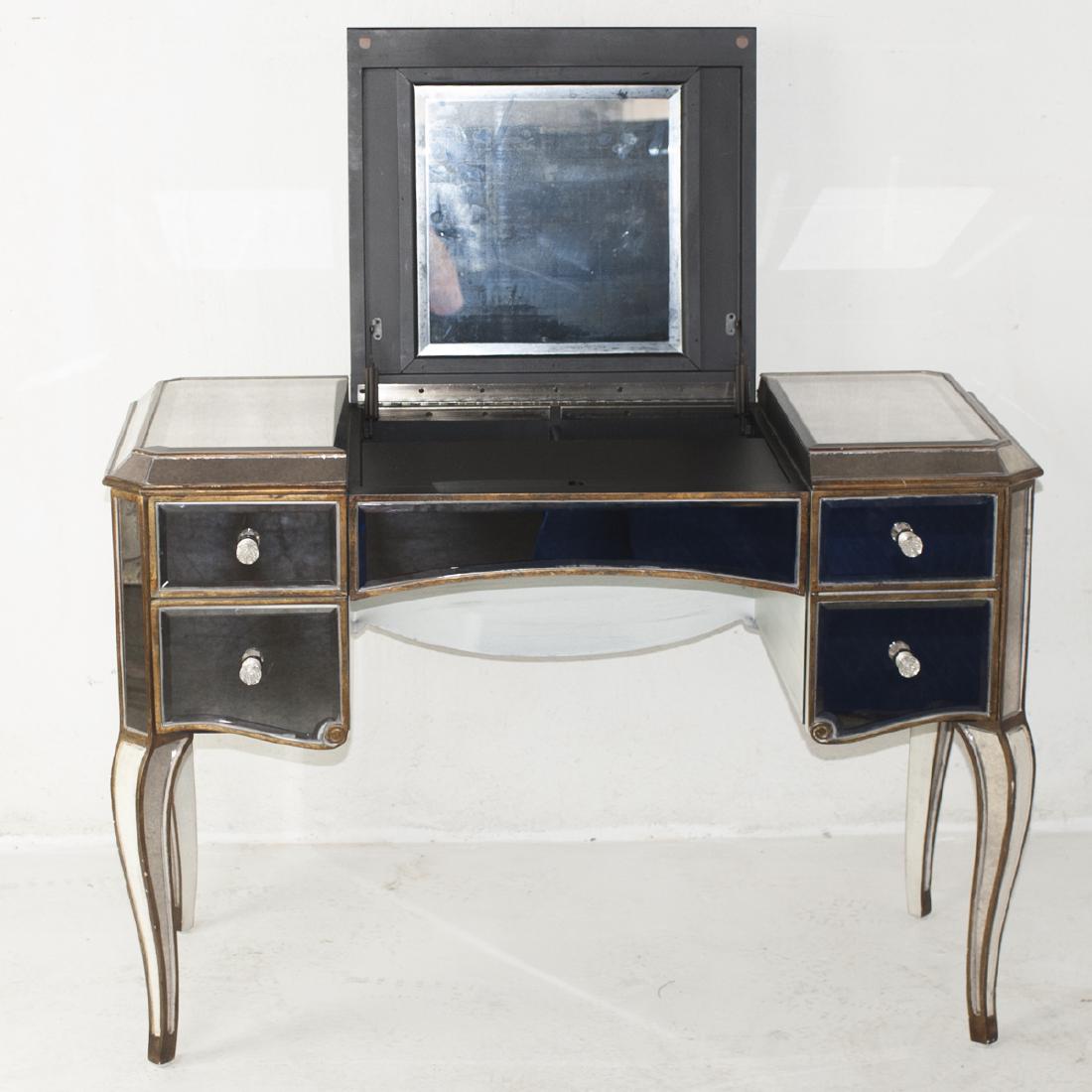 Vintage Wood & Mirror Vanity Desk (1 of 7)