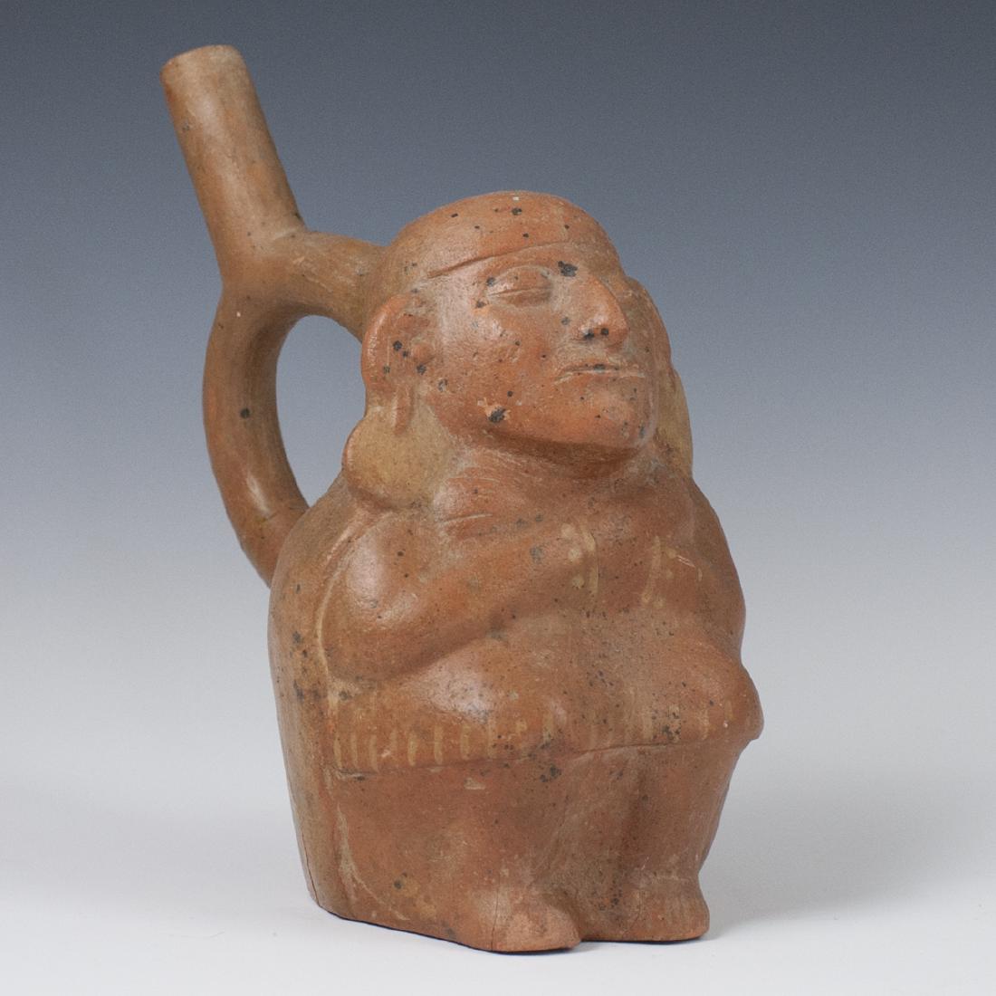 Pre-Columbian Mochica Earthenware Vessel (1 of 4)