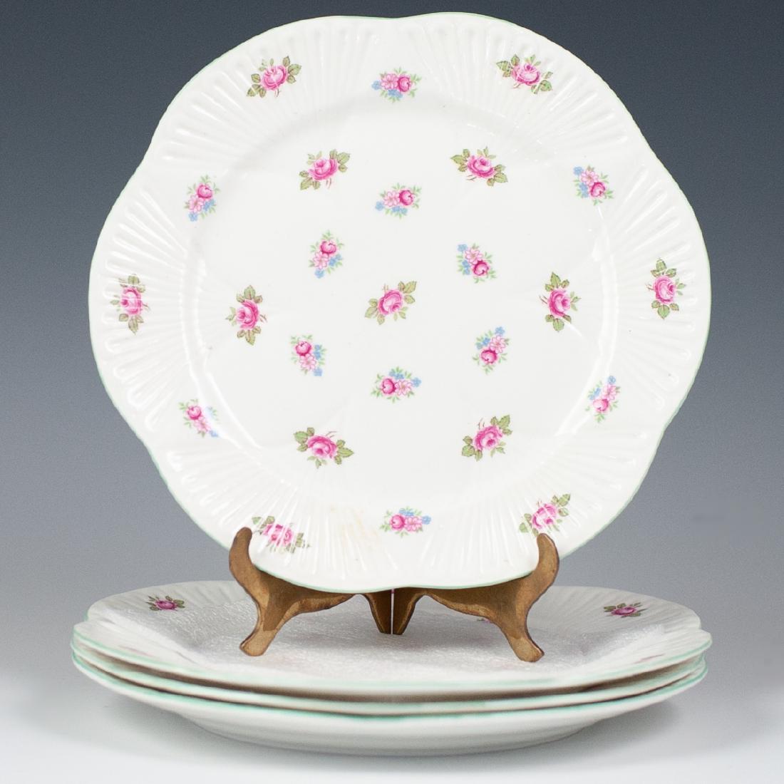 (6) Shelley Porcelain Dainty "Rosebud" Salad Plates (1 of 3)