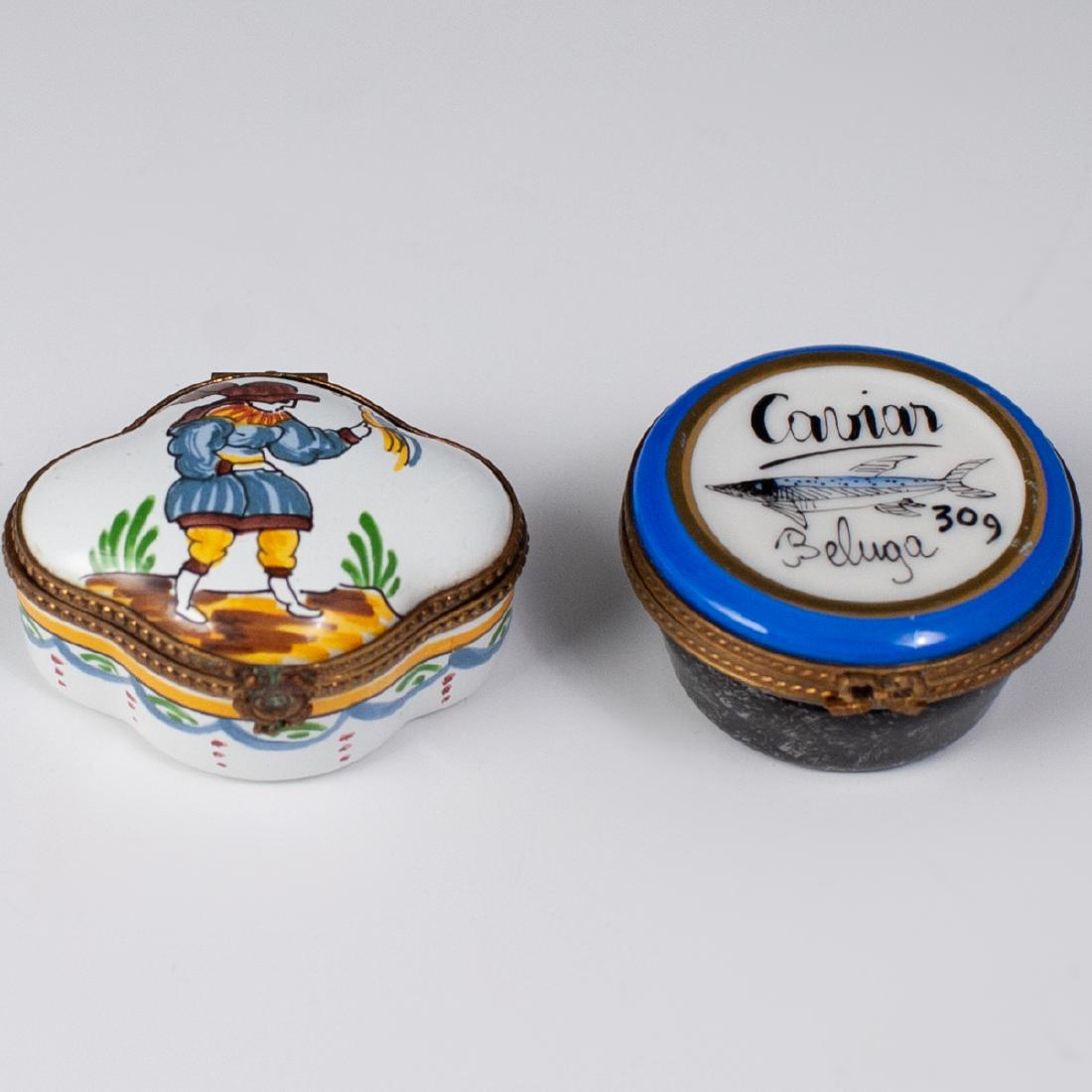 Vintage French Porcelain Pillboxes (1 of 5)