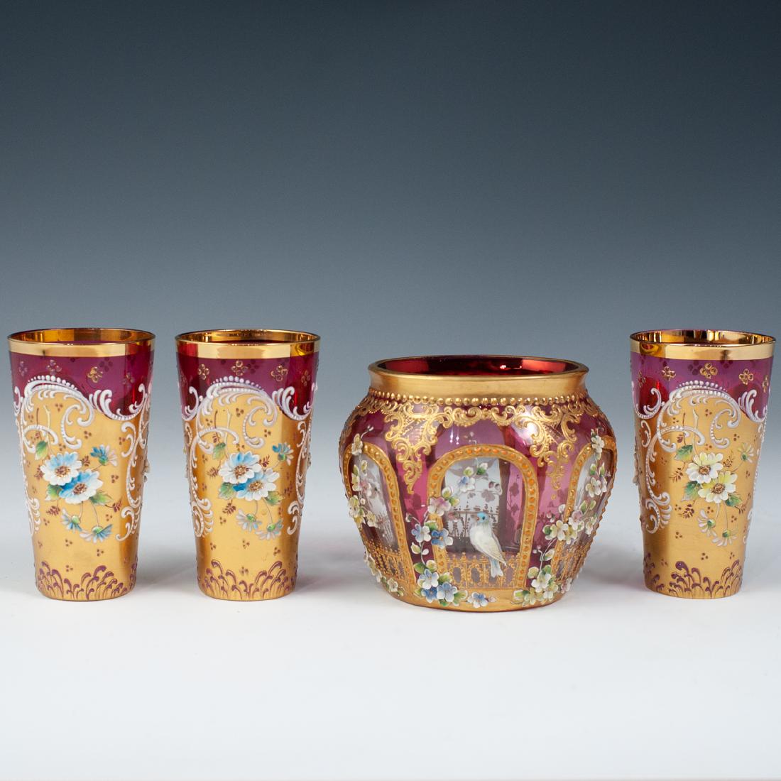 Moser Enamel Glass Set (1 of 6)