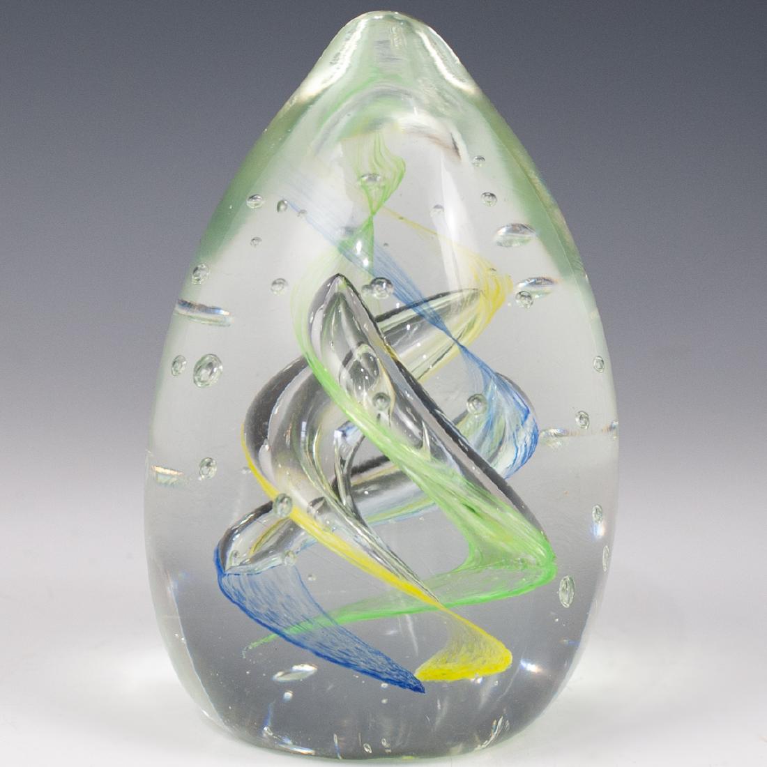 Glass Oval Paperweight (1 of 3)
