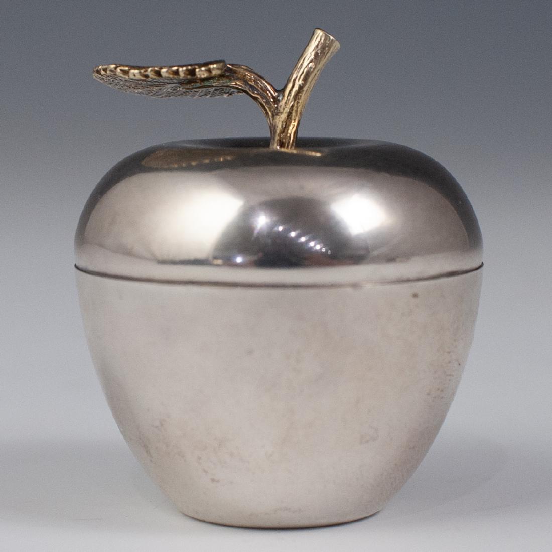 Silver Tiffany & Co. Apple Pill Box (1 of 4)