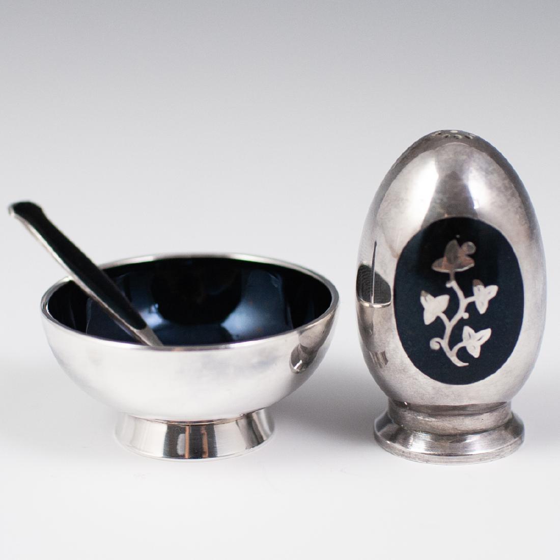 Meka Danish Sterling Salt & Pepper Cellars (1 of 3)