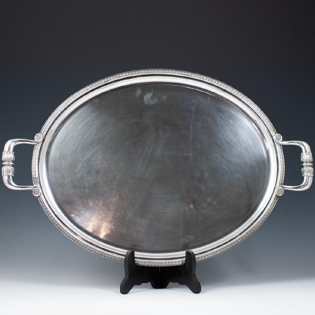 Large Christofle silver plated serving tray (1 of 4)