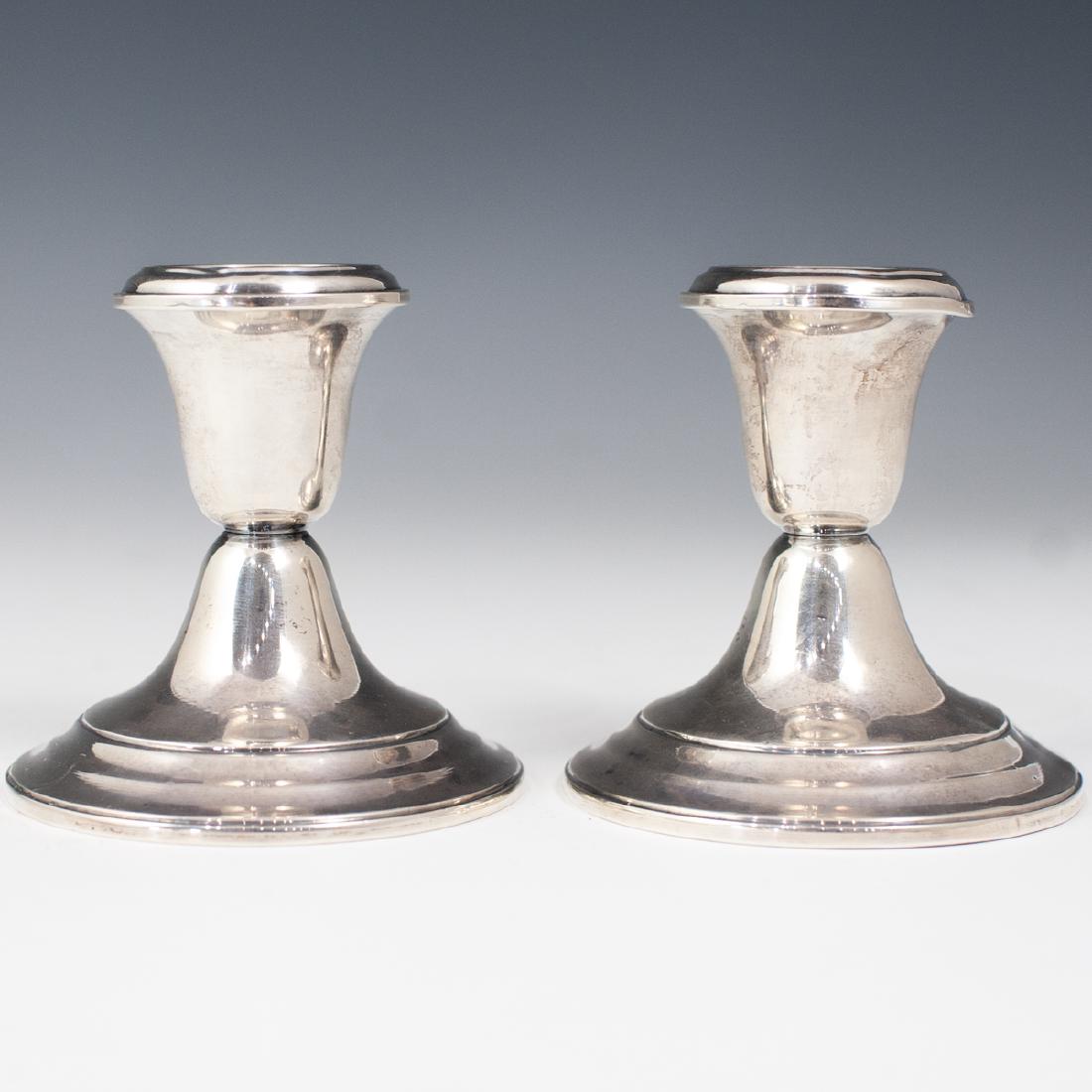Pair of Gorham Sterling Silver Candle Holders (1 of 3)