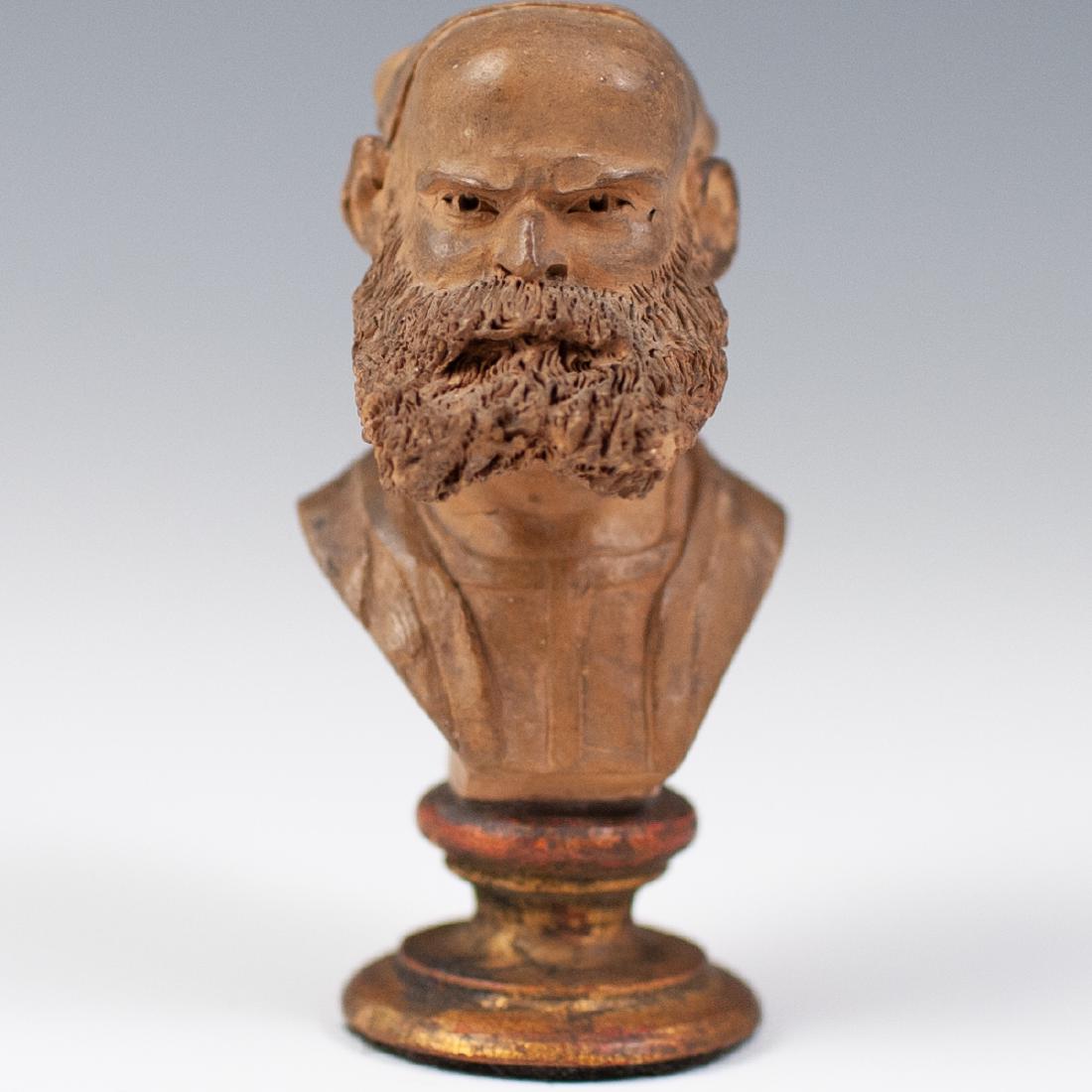 Antique Continental Signed Terracotta Bust (1 of 4)