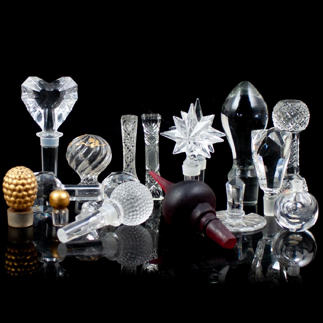 Assortment of Crystal Bottle Stoppers & Knife Rests (1 of 7)
