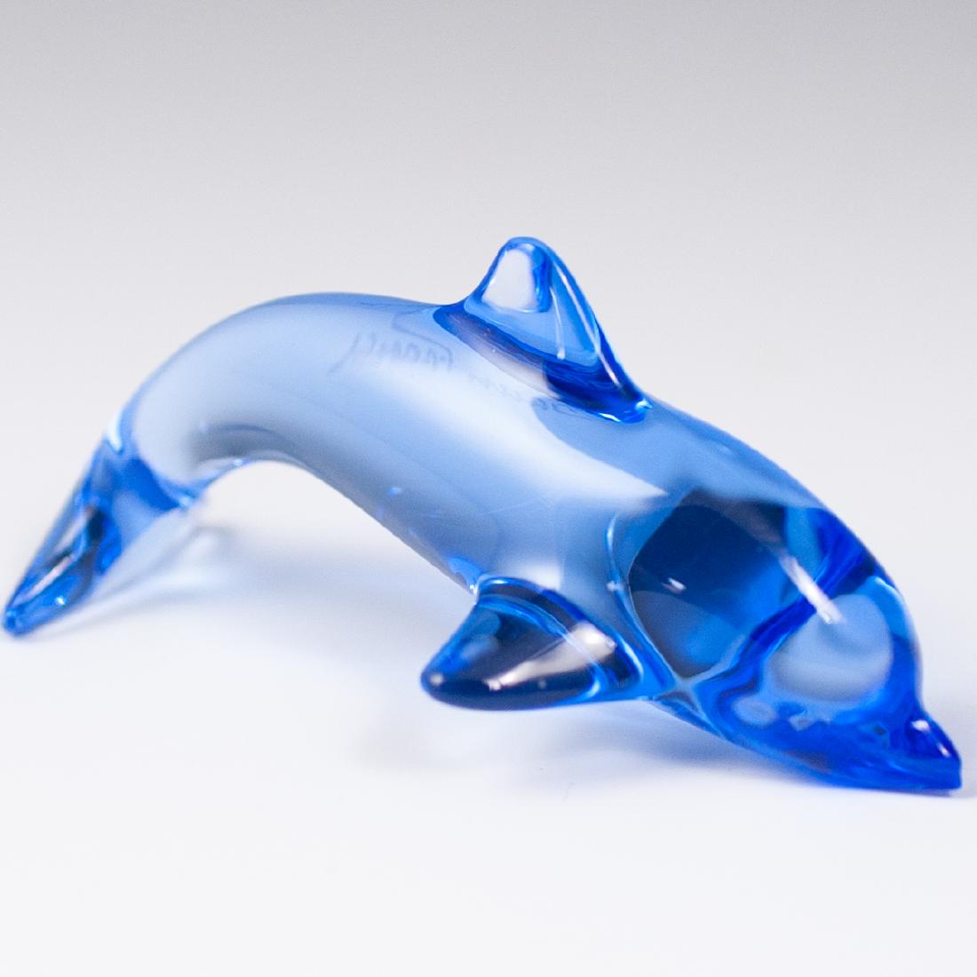 Daum Crystal Dolphin Figurine (1 of 4)