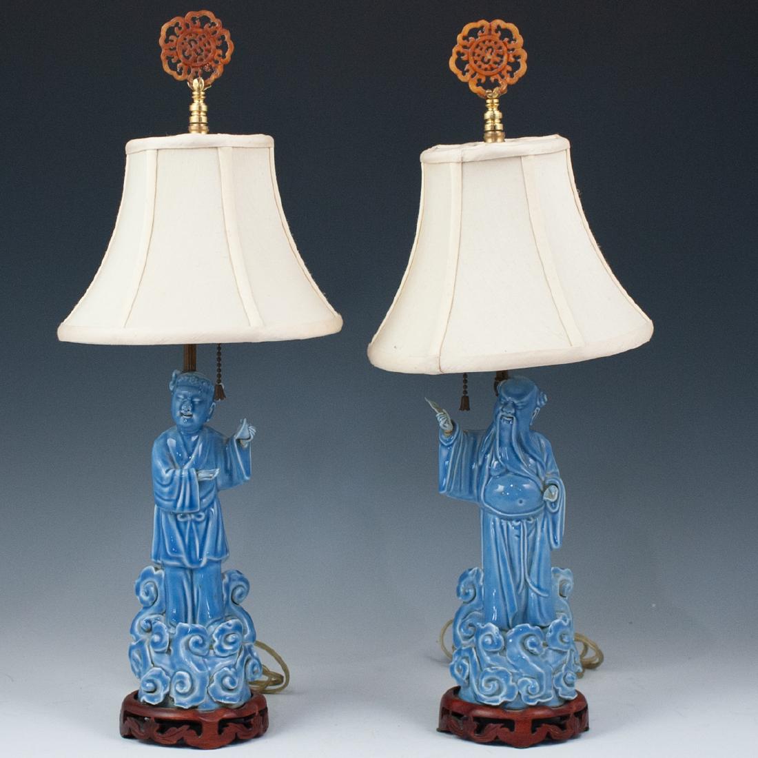 Pair Of Chinese Figural Porcelain Lamps Sep 12, 2018 Akiba Antiques