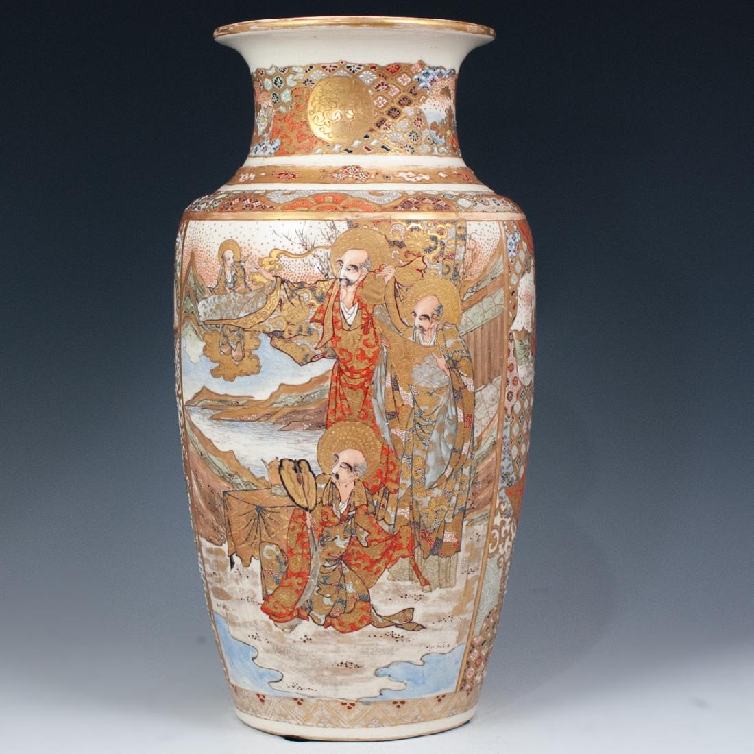 Antique large Satsuma vase (1 of 5)