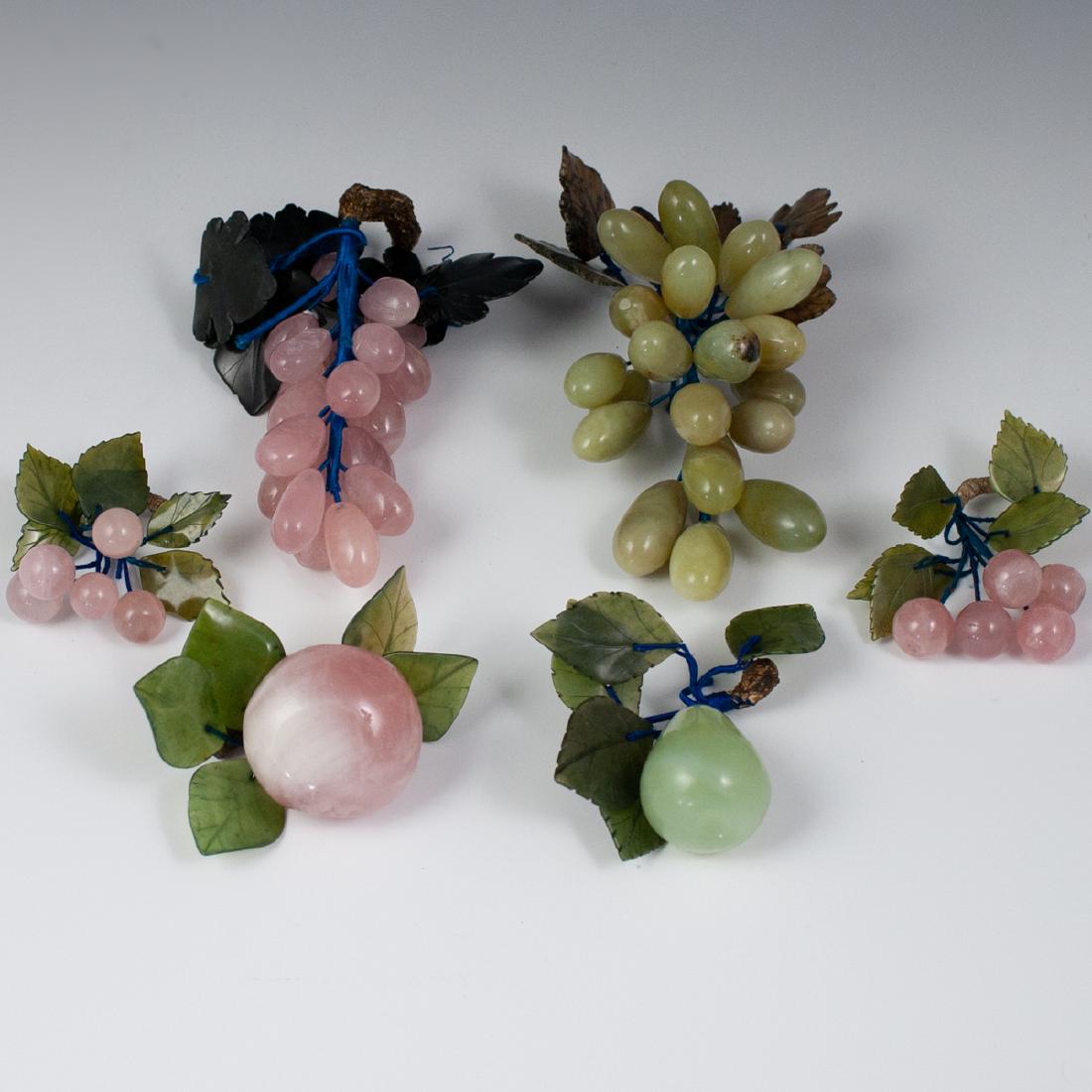 Chinese Jade & Quartz Fruit Adornments (1 of 5)