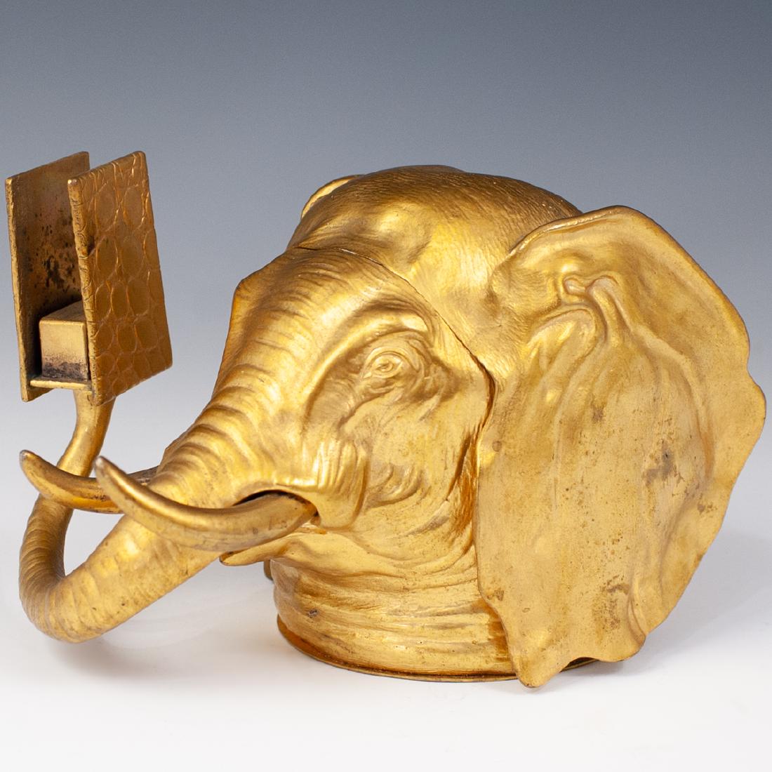 Bronze Elephant Bust Smokers Set (1 of 5)