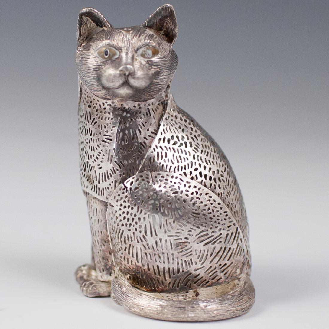 Christofle Lumiere silver plated Cat (1 of 4)