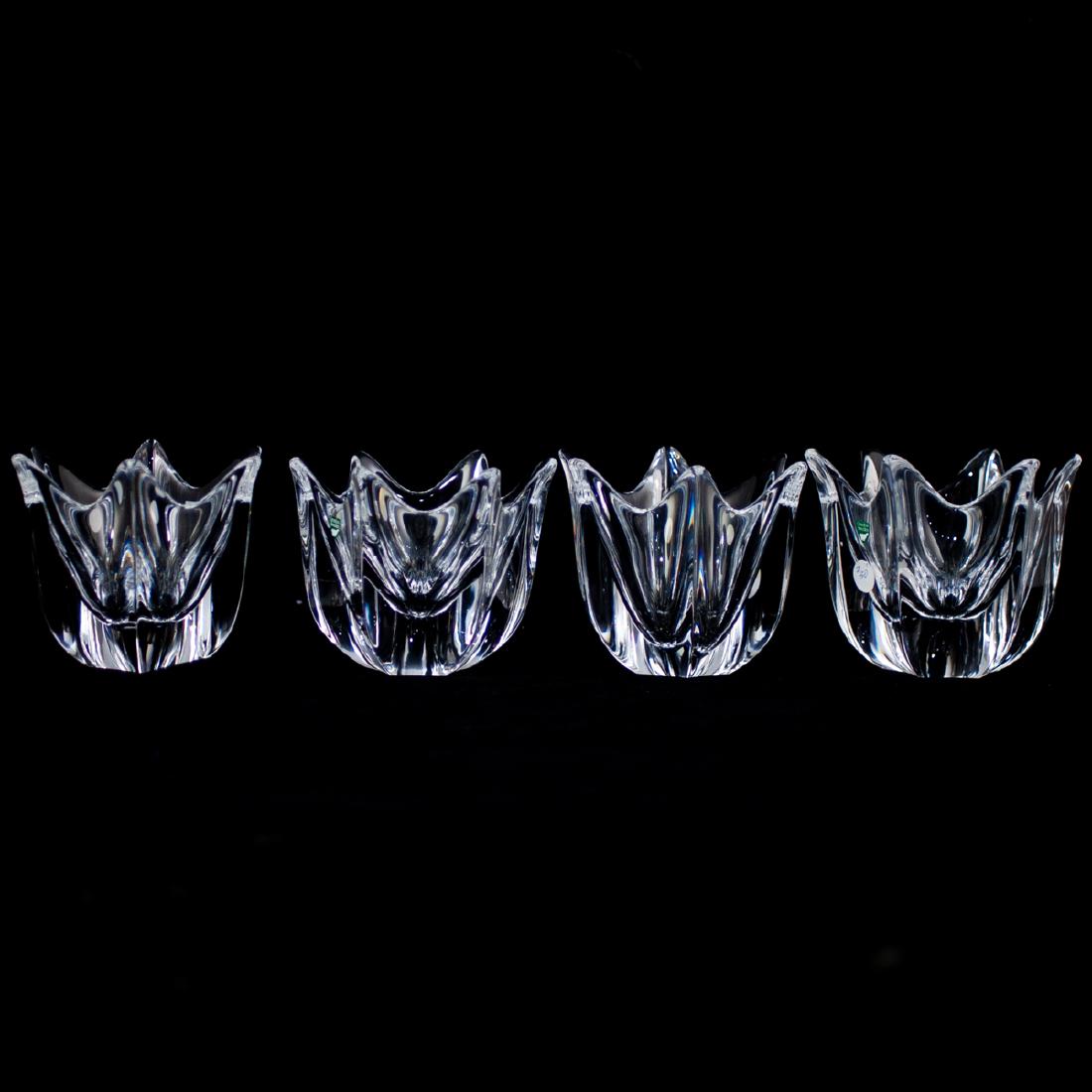 (4 Pc) Orrefors Crystal "Orion" Bowls (1 of 3)