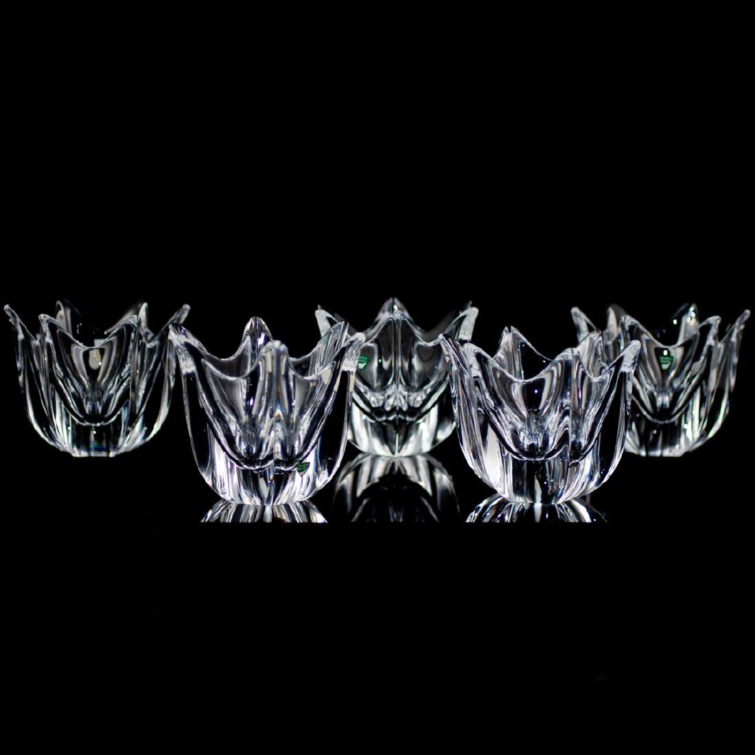 (5 Pc) Orrefors Crystal "Belle" Bowls (1 of 6)