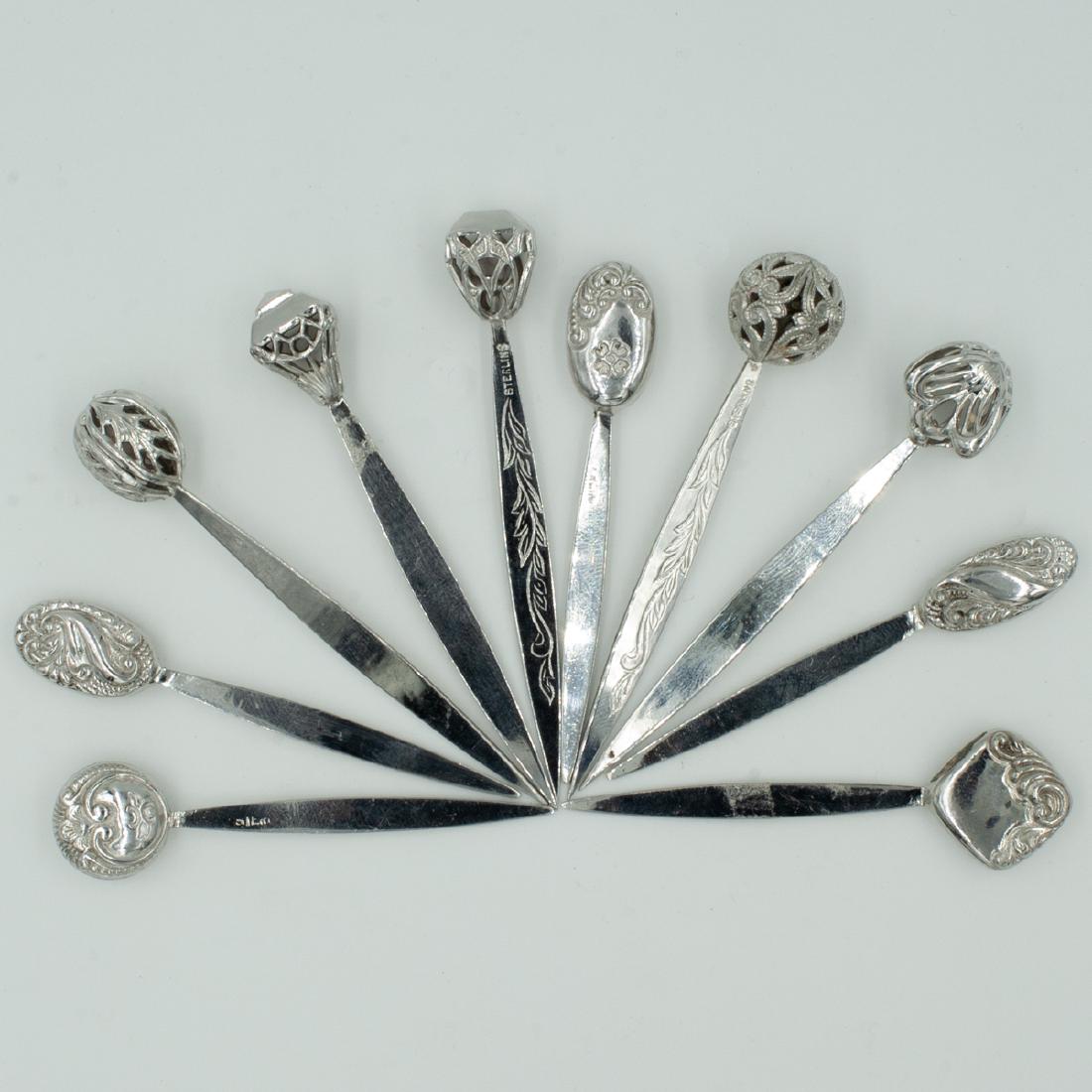 (11 Pc.) Sterling Cocktail Picks (1 of 6)