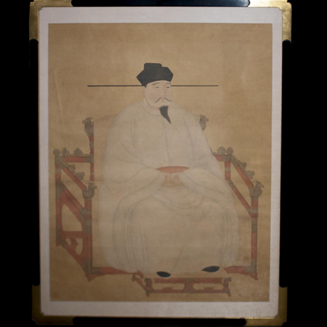 Song Dynasty Emperor Painted On Silk (1 of 4)