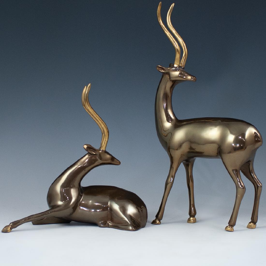 Pair Of Decorative Metal Deer (1 of 5)