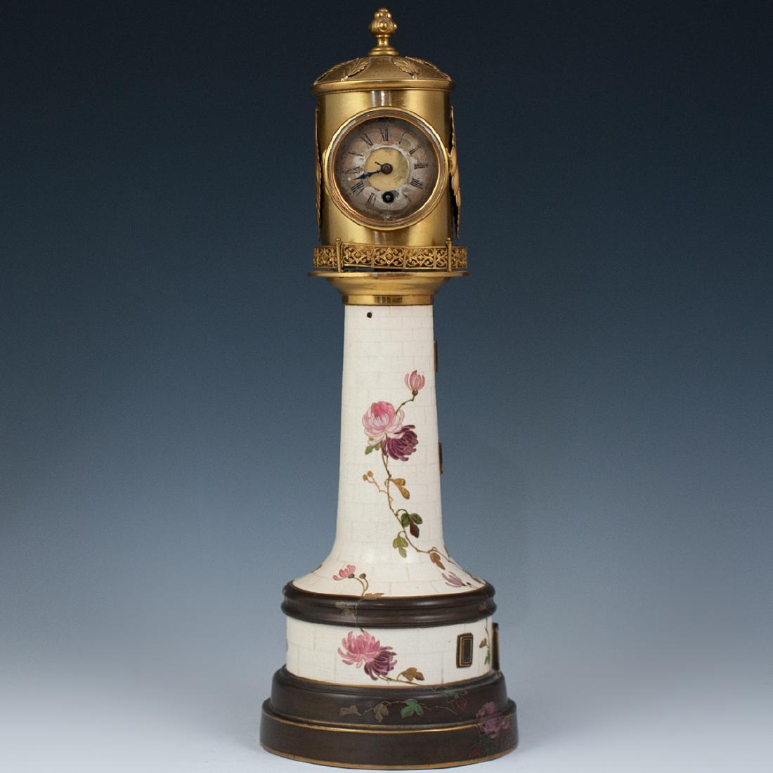Antique Porcelain Lighthouse Clock/Barometer (1 of 11)