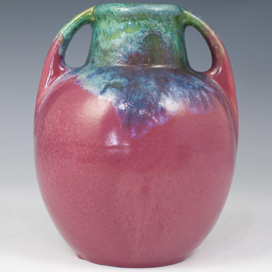 Fulper Mid-Century "Moss to Rose" Pottery Vase (1 of 5)