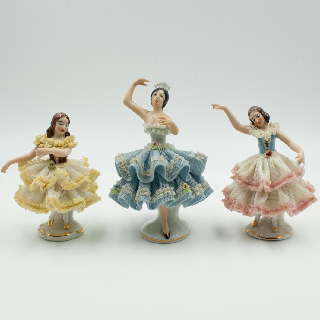 (3) Dresden Porcelain Dancers (1 of 6)