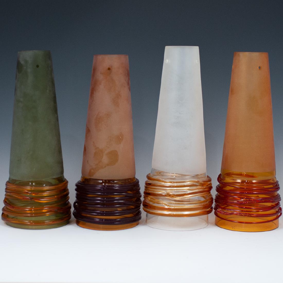 (4 Pc) Lot Of Murano Lamp Shades (1 of 4)