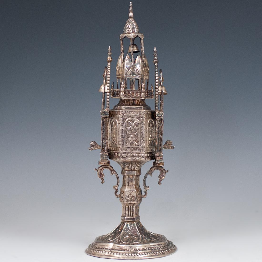 Judaica Sterling Silver Spice Tower (1 of 10)