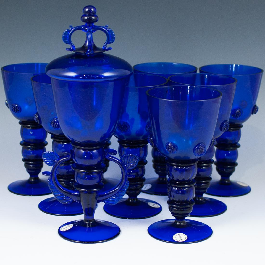 (9 Pc) Bohemian Glass Set (1 of 7)