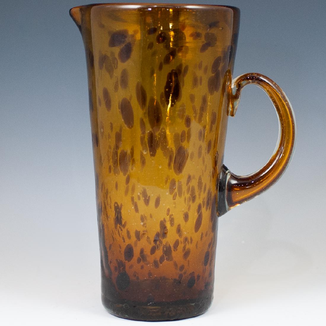 Amber Spotted Glass Pitcher (1 of 3)
