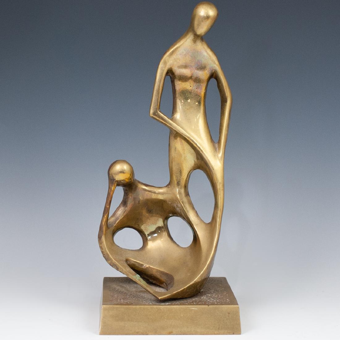 Modernist abstract bronze sculpture (1 of 4)