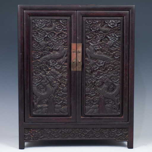 Chinese Wood Medicine Cabinet