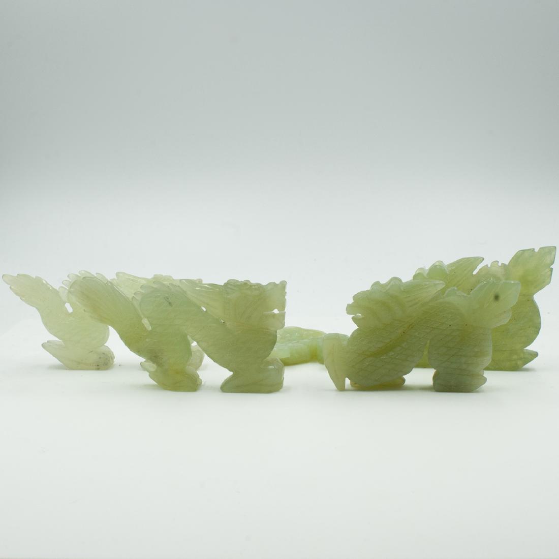 Five (5) Jade Dragon Figurines (1 of 3)
